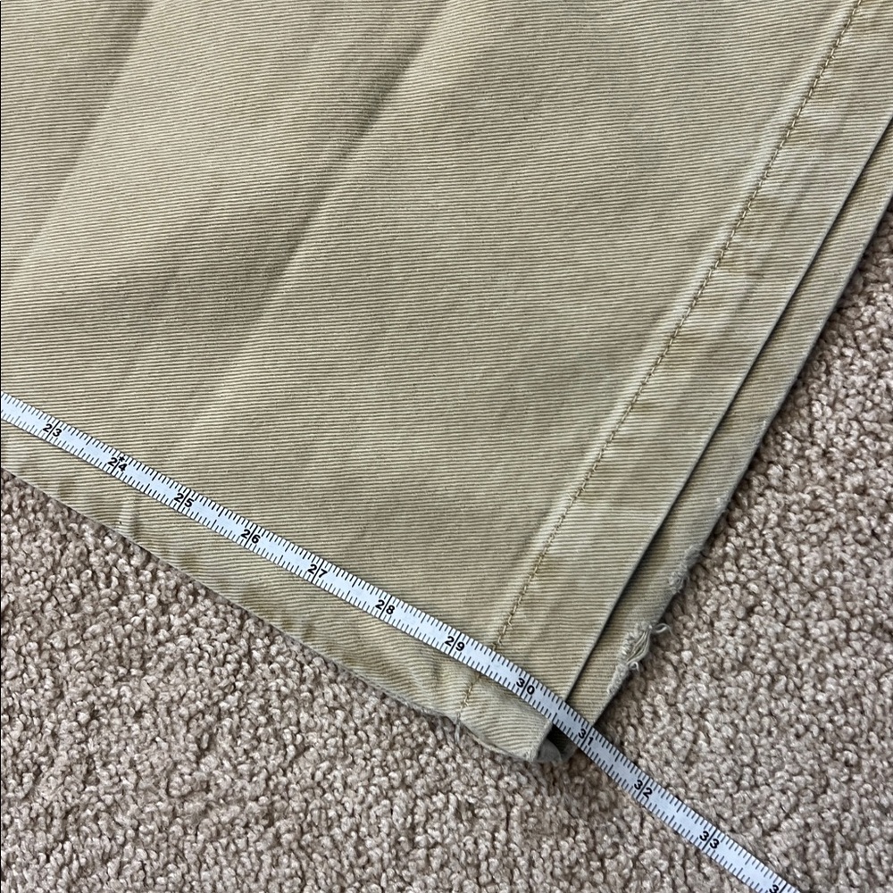 Zara Light Tan Wide Leg Denim Trousers Size 10 - Picture 10 of 14